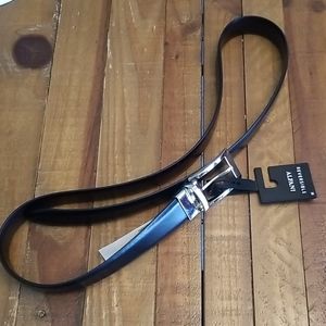 Black Burgundy Reversible Belt